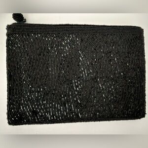 Black Beaded Handbag 1990’s EXCELLENT Conditoon